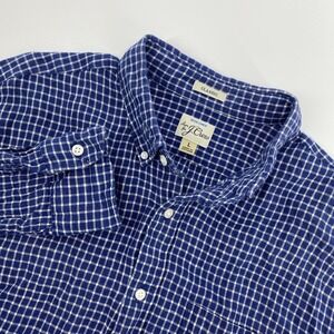 J Crew Shirt Mens Large Blue Baird Mcnutt Irish Linen Coastal Resort Summer Luxe